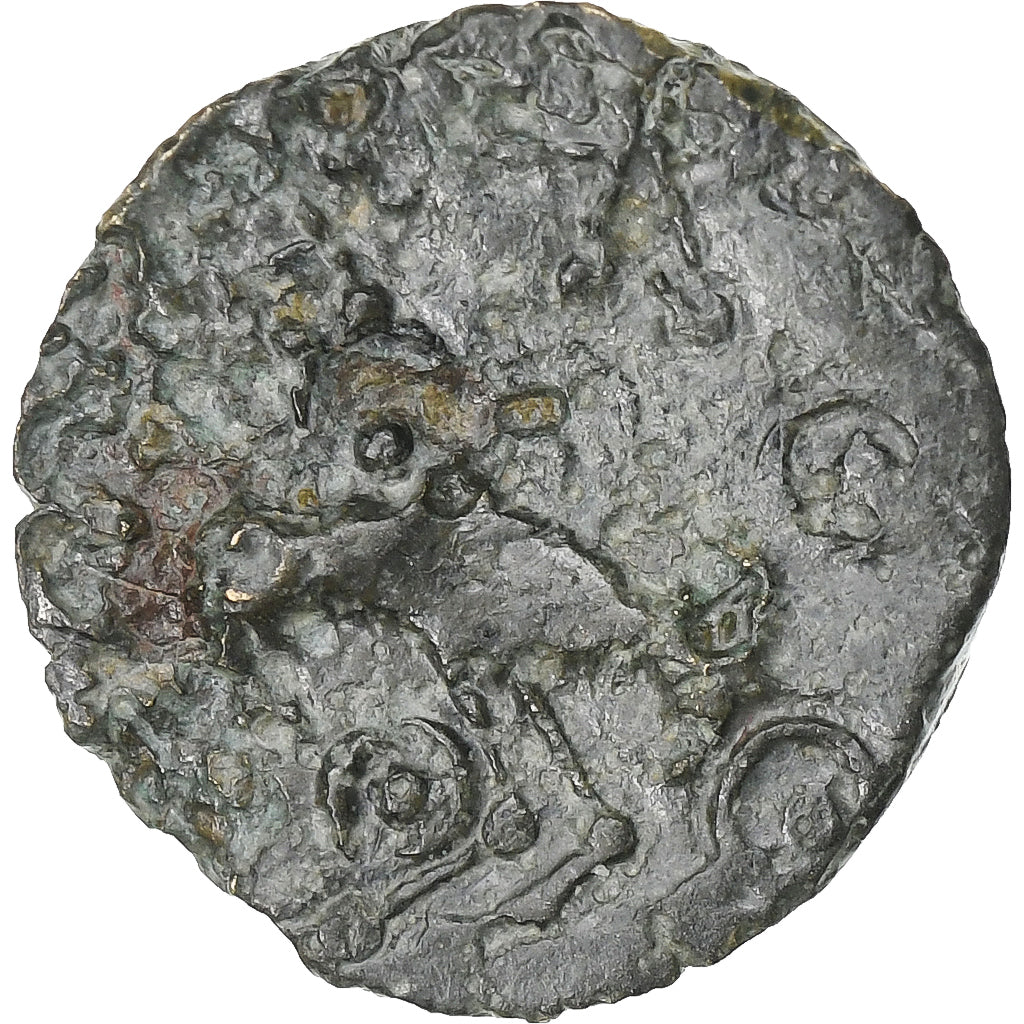 Senones, Bronze YLLYCCI à l'oiseau, ca. 80-50 BC, Bronzen, FR+, Delestrée:2637