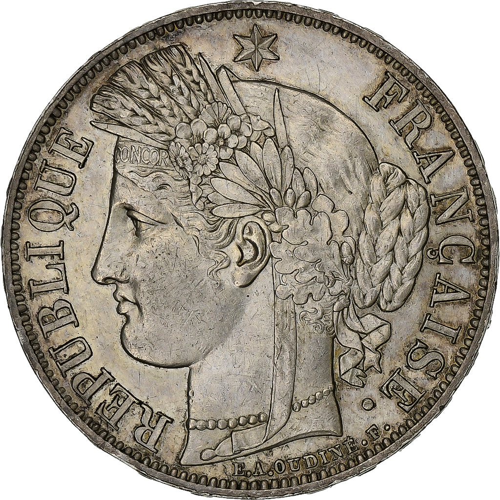 Frankreich, 5 Francs, Cérès, 1849, Paris, Silber, VZ, Gadoury:719