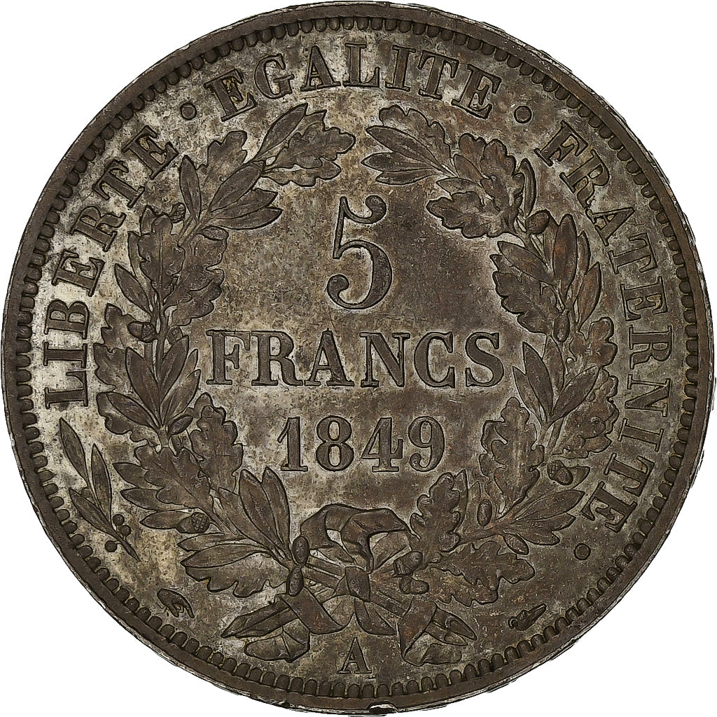Frankreich, 5 Francs, Cérès, 1849, Paris, Silber, VZ, Gadoury:719