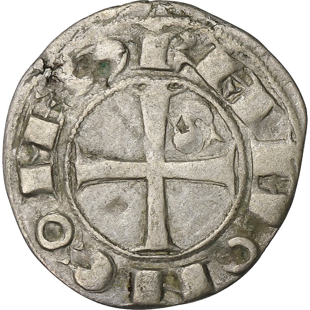 Comté de Toulouse, Raymond V/VI/VII, Denier, 1148-1249, Toulouse, Billon, TTB