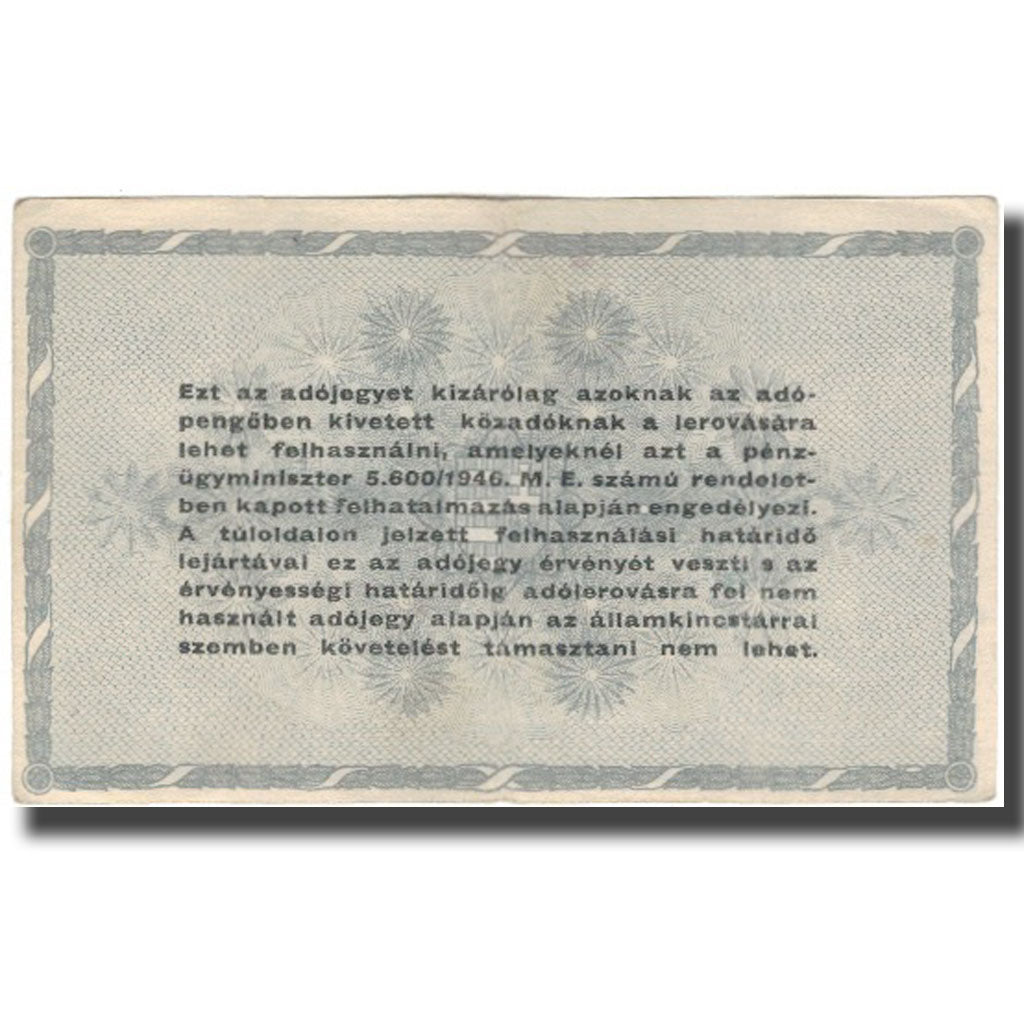 Banknote, Hungary, 500,000 (Ötszazezer) Adópengö, 1946, KM:139a, AU(50-53)