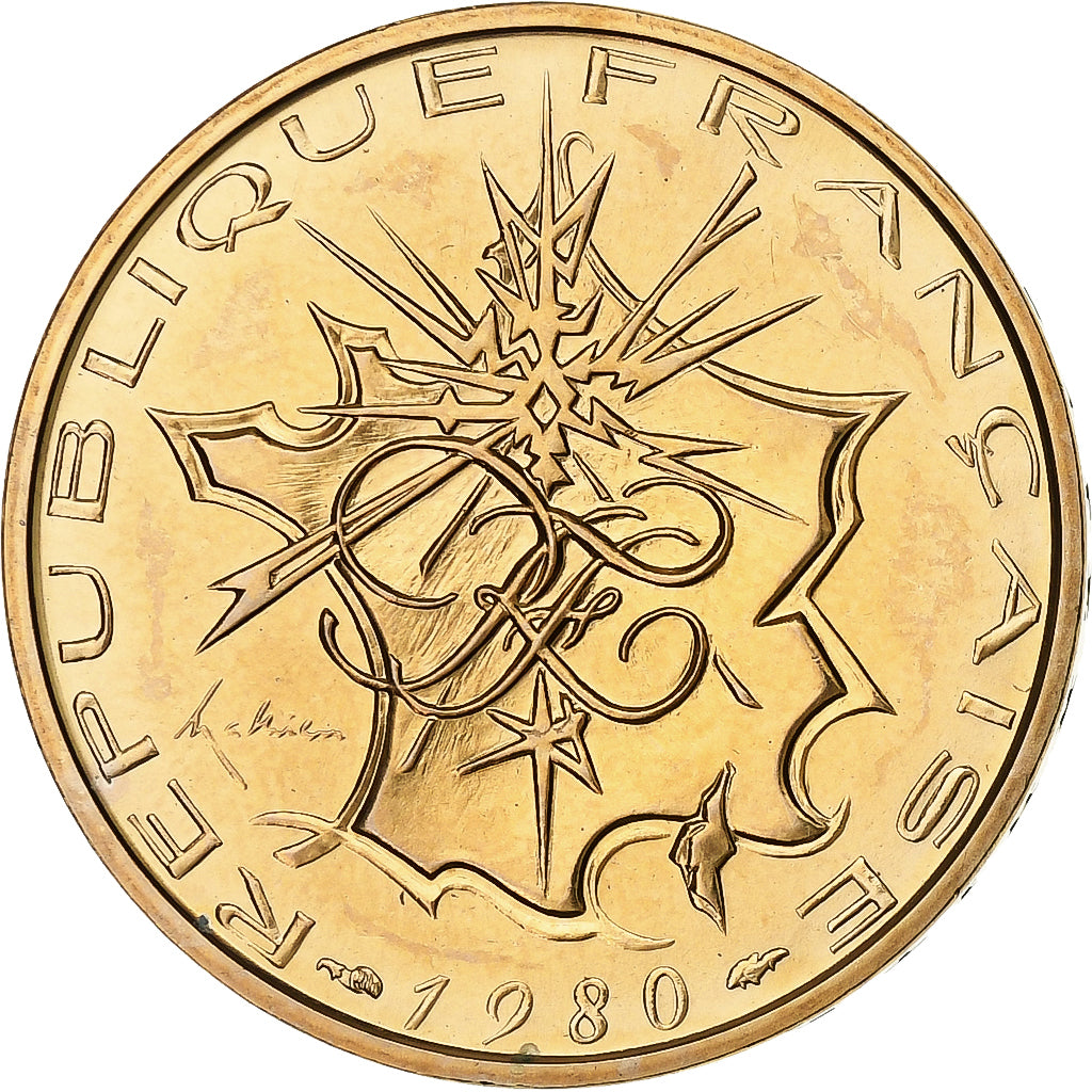 Frankreich, 10 Francs, Mathieu, 1980, Paris, série FDC, Tranche B