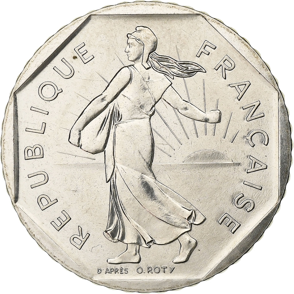 Francia, 2 Francs, Semeuse, 1980, Paris, série FDC, Nichel, FDC, Gadoury:547