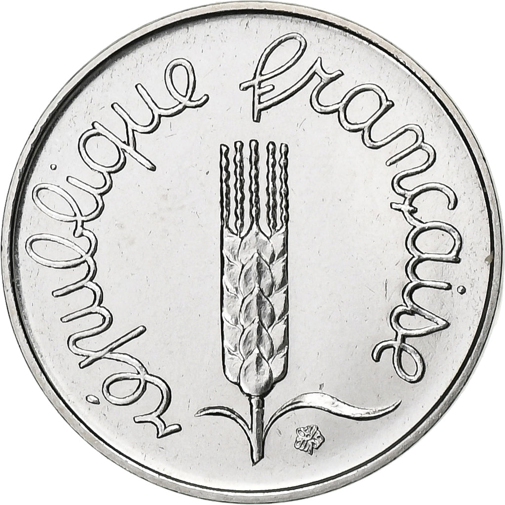 France, 1 Centime, Épi, 1980, Paris, série FDC, Stainless Steel, MS(65-70)