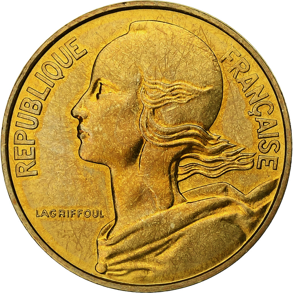 France, 10 Centimes, Marianne, 1980, Paris, série FDC, Aluminum-Bronze