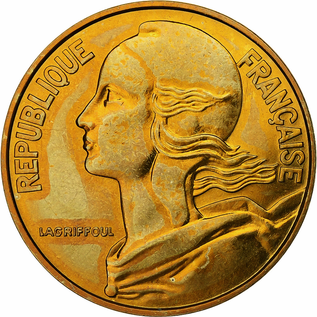 Francia, 20 Centimes, Marianne, 1980, Paris, série FDC, Alluminio-bronzo, FDC