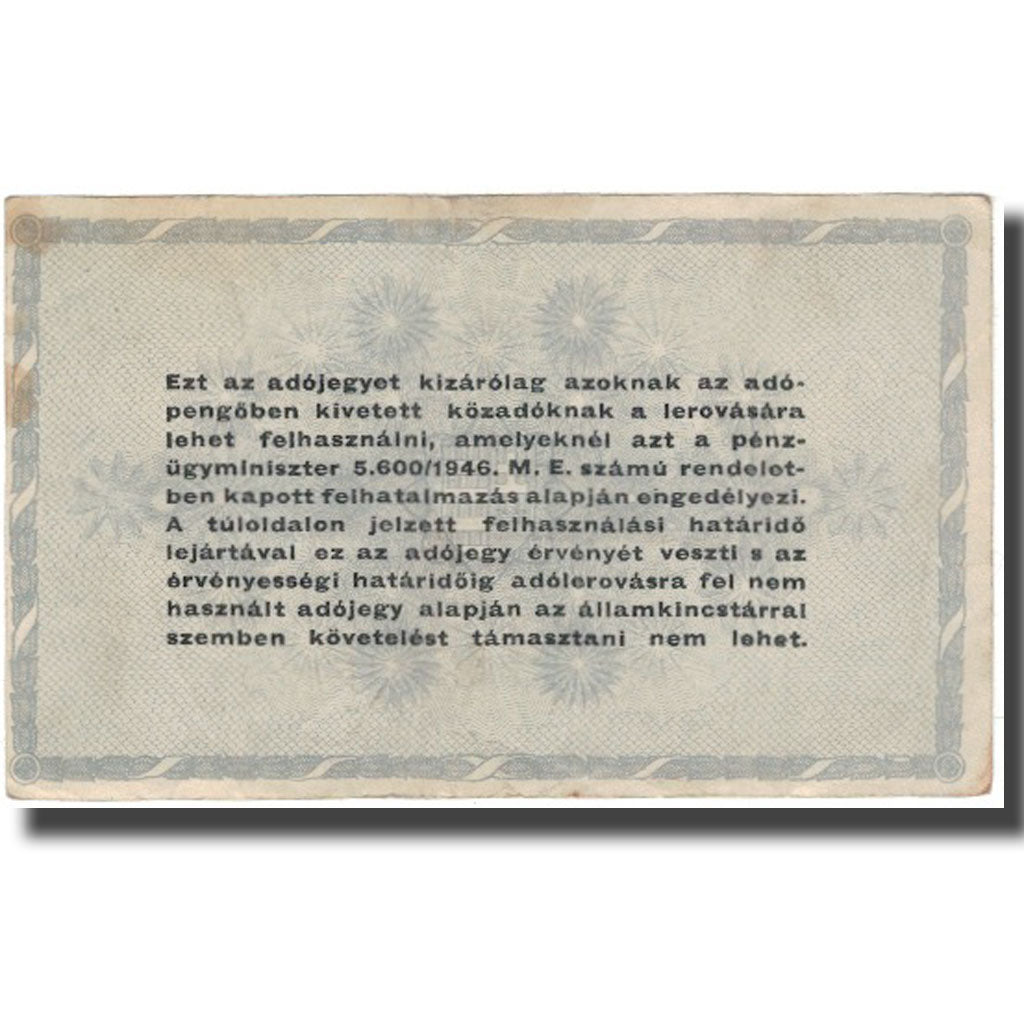 Banknote, Hungary, 500,000 (Ötszazezer) Adópengö, 1946, KM:139a, EF(40-45)