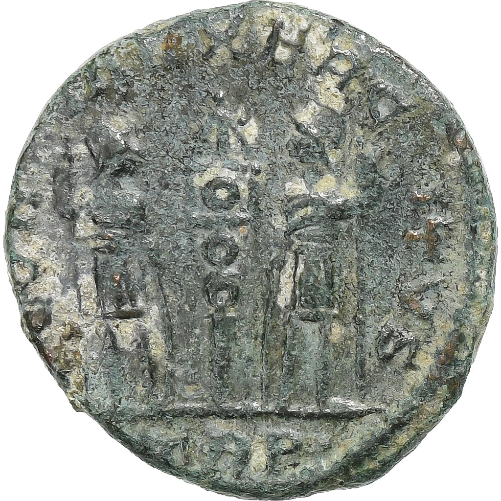 Constantius II, Follis, 335-337, Trier, Bronzo, BB+, RIC:592
