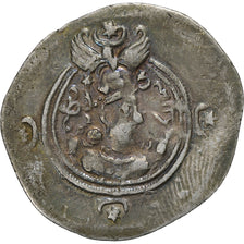 Khusrau II, Drachm, 591-592, LD (Ray), Silver, EF(40-45)