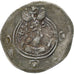 Khusrau II, Drachm, 591-592, LD (Ray), Silver, EF(40-45)