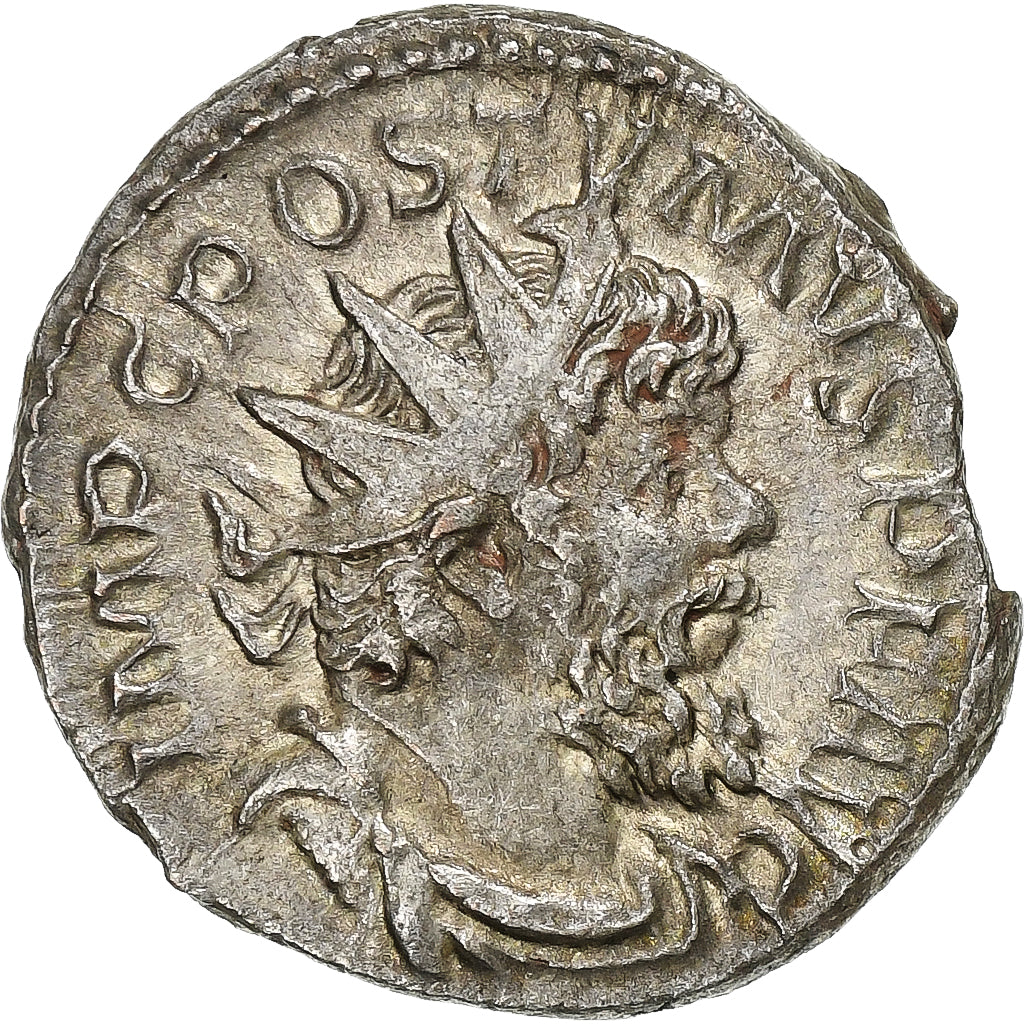 Postumus, Antoninianus, 266-267, Trier, Prata, AU(50-53), RIC:86
