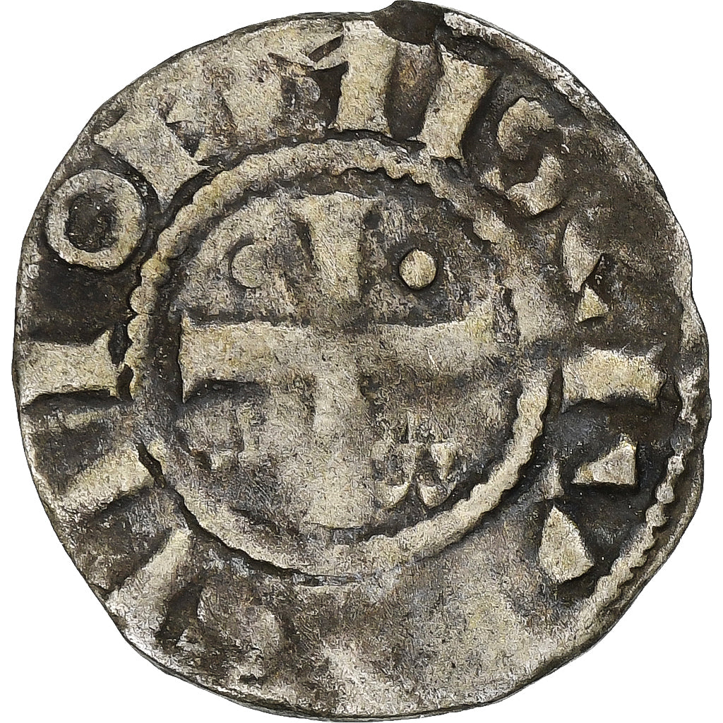County of Champagne, Denier, ca. 1050-1100, Provins et Sens, Billon, S+