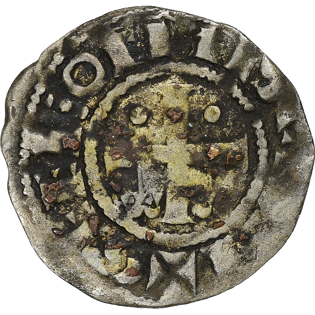 County of Champagne, Denier, ca. 1050-1100, Provins et Sens, Billon, VF(30-35)