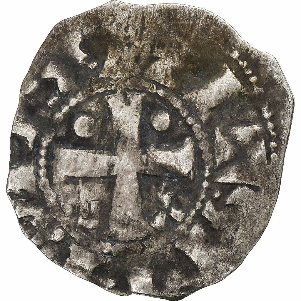 County of Champagne, Denier, ca. 1050-1100, Provins et Sens, Billon, VF(30-35)