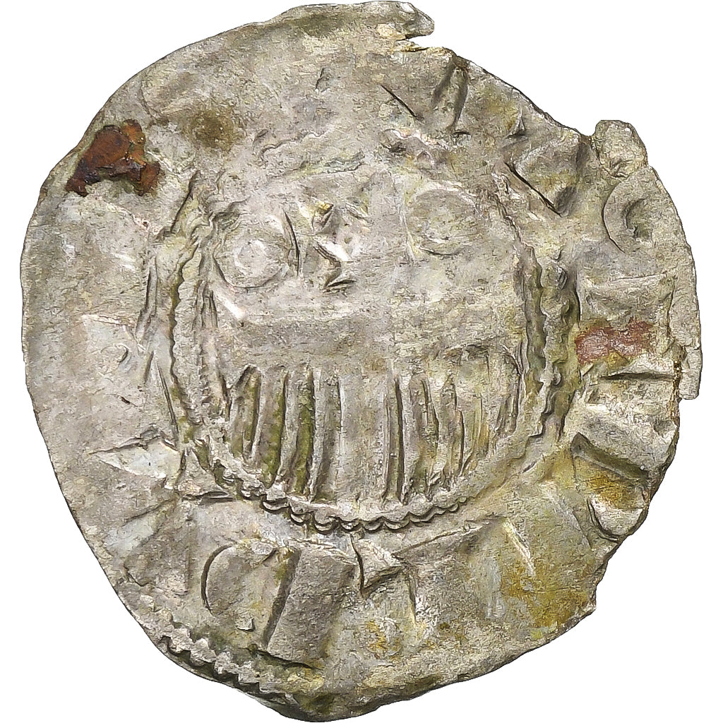 County of Champagne, Denier, ca. 1050-1100, Provins et Sens, Billon, VF(30-35)