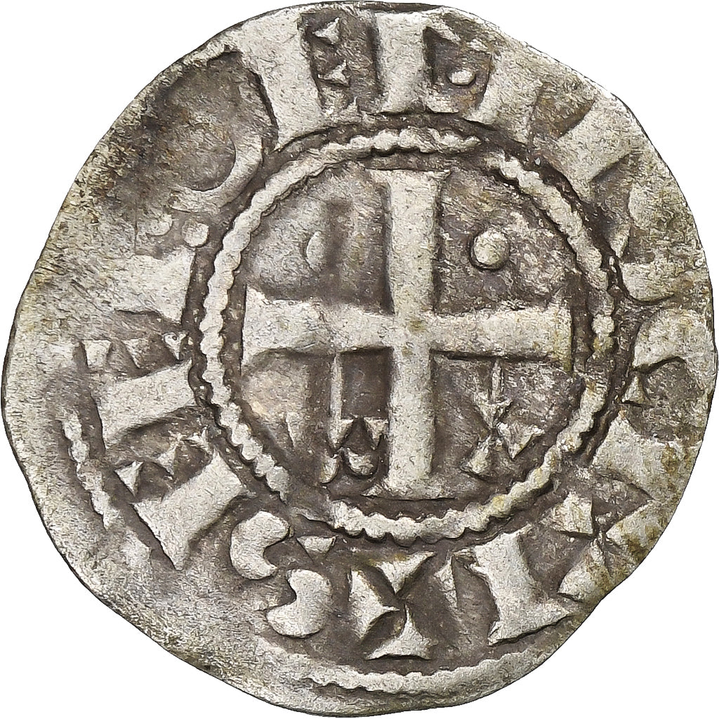 County of Champagne, Denier, ca. 1050-1100, Provins et Sens, Billon, S+