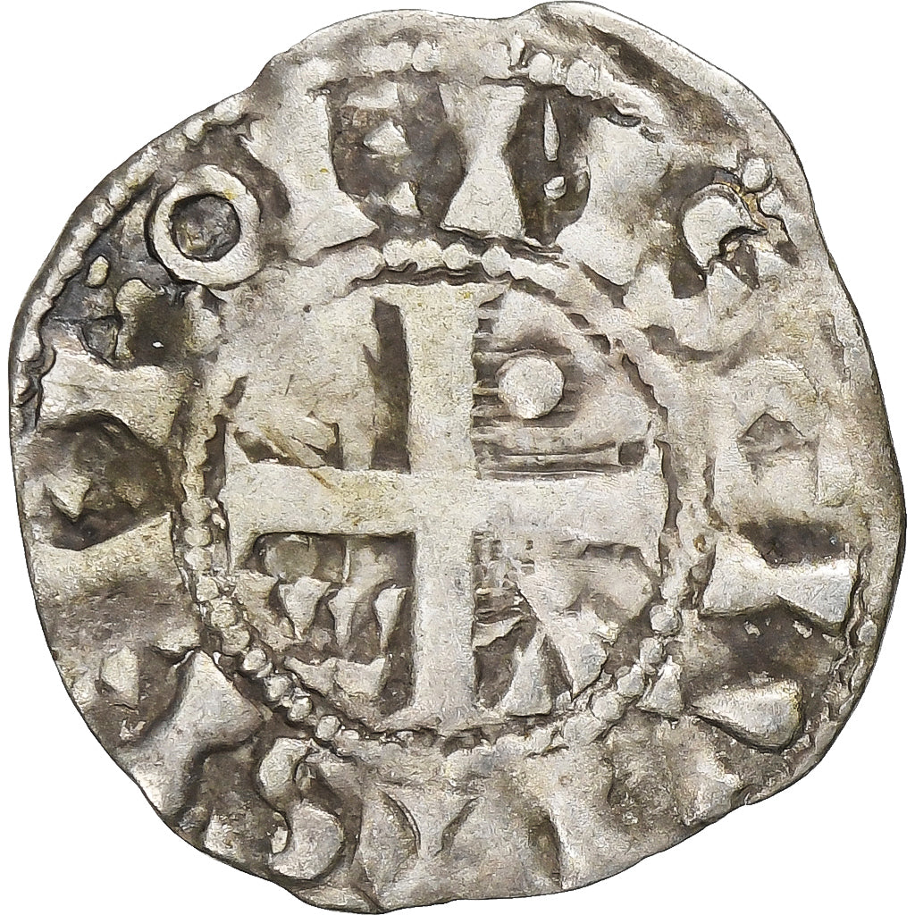 Comté de Champagne, Denier, ca. 1050-1100, Provins et Sens, Billon, TB+