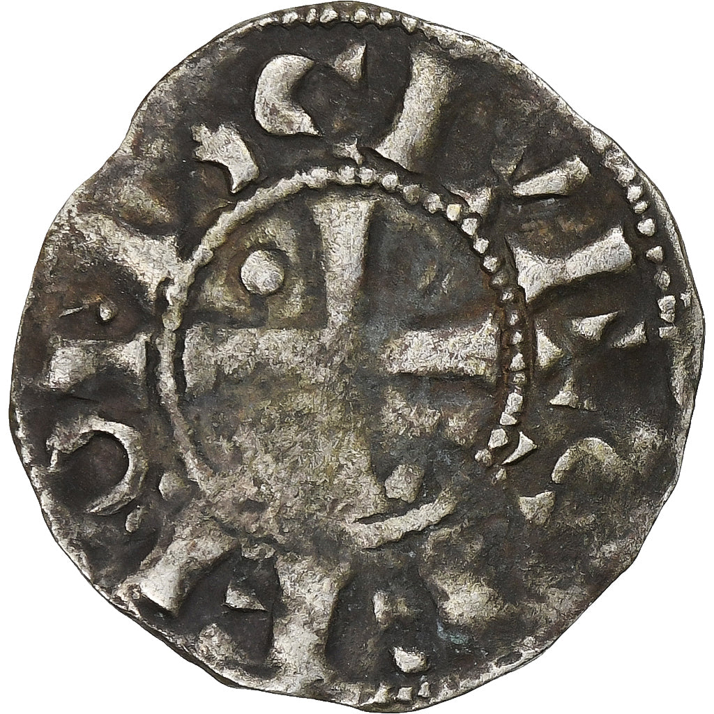 County of Champagne, Denier, ca. 1050-1100, Provins et Sens, Billon, S+