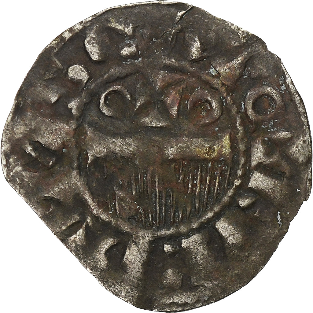 Comté de Champagne, Denier, ca. 1050-1100, Provins et Sens, Billon, TB+