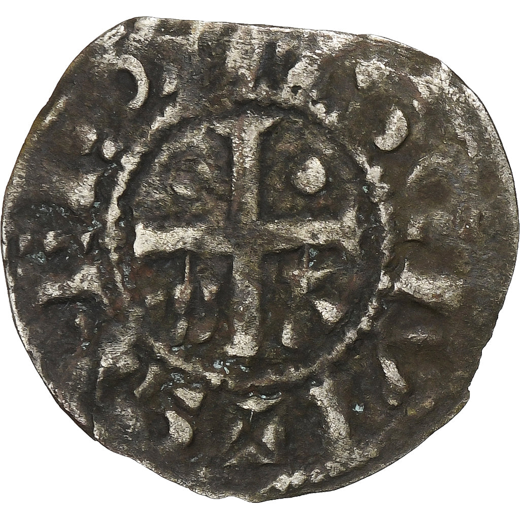 Comté de Champagne, Denier, ca. 1050-1100, Provins et Sens, Billon, TB+