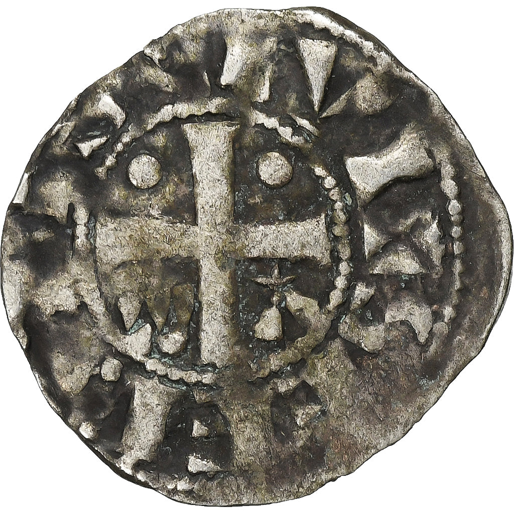 Comté de Champagne, Denier, ca. 1050-1100, Provins et Sens, Billon, TB+