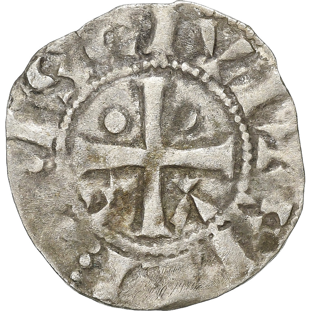 County of Champagne, Denier, ca. 1050-1100, Provins et Sens, Billon, FR+