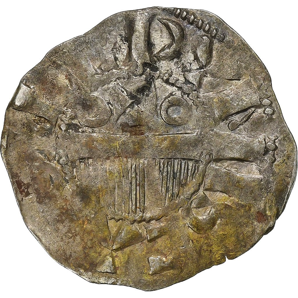 Comté de Champagne, Denier, ca. 1050-1100, Provins et Sens, Billon, TB+