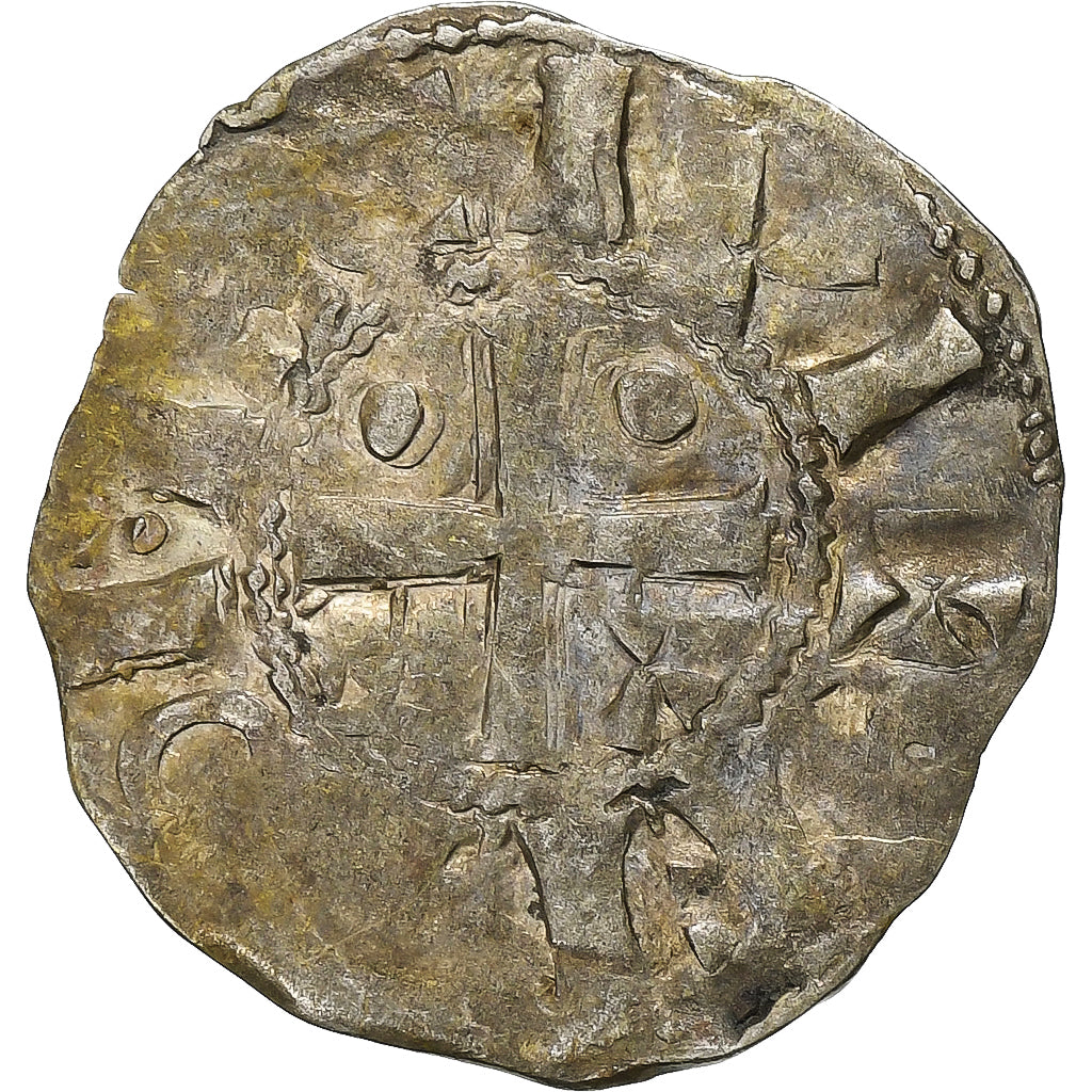 Comté de Champagne, Denier, ca. 1050-1100, Provins et Sens, Billon, TB+