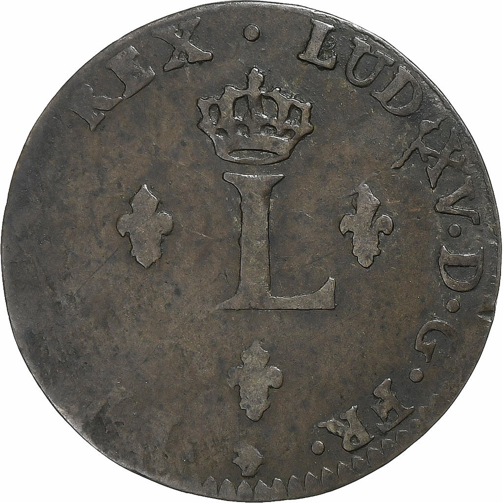 Frankrijk, Louis XV, Double Sol, 1742, Paris, Billon, FR, Gadoury:281