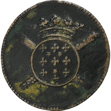 Frankreich, 10 Sols, 1708, Lille, siège de Lille, Kupfer, S+