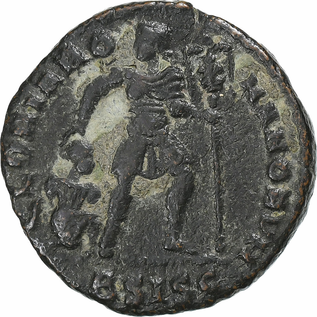 Valens, Follis, 364-367, Siscia, Bronze, AU(50-53), RIC:5b