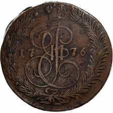 Russia, Catherine II, 5 Kopeks, 1776, Ekaterinbourg, Copper, VF(30-35)