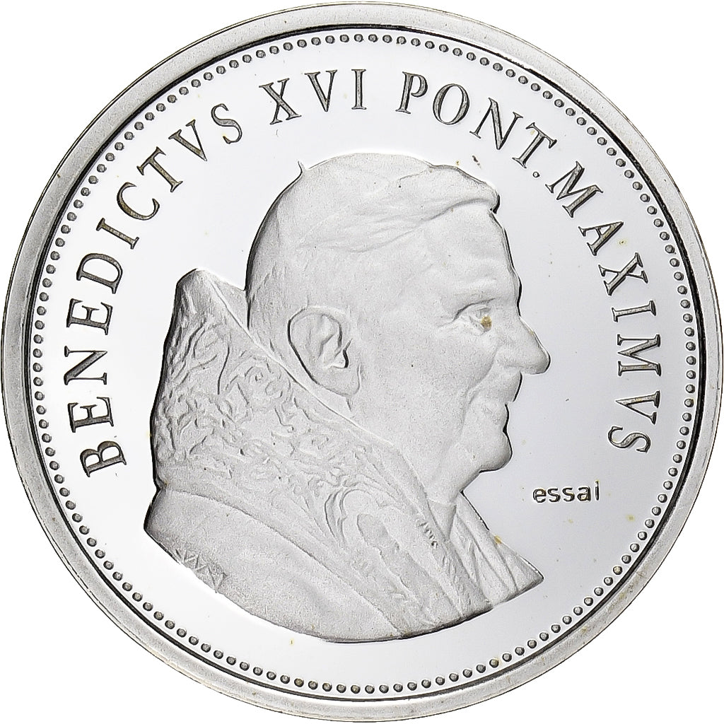 Vatikan, Medaille, Le Pape Benoit XVI, n.d., Silber, PP, STGL
