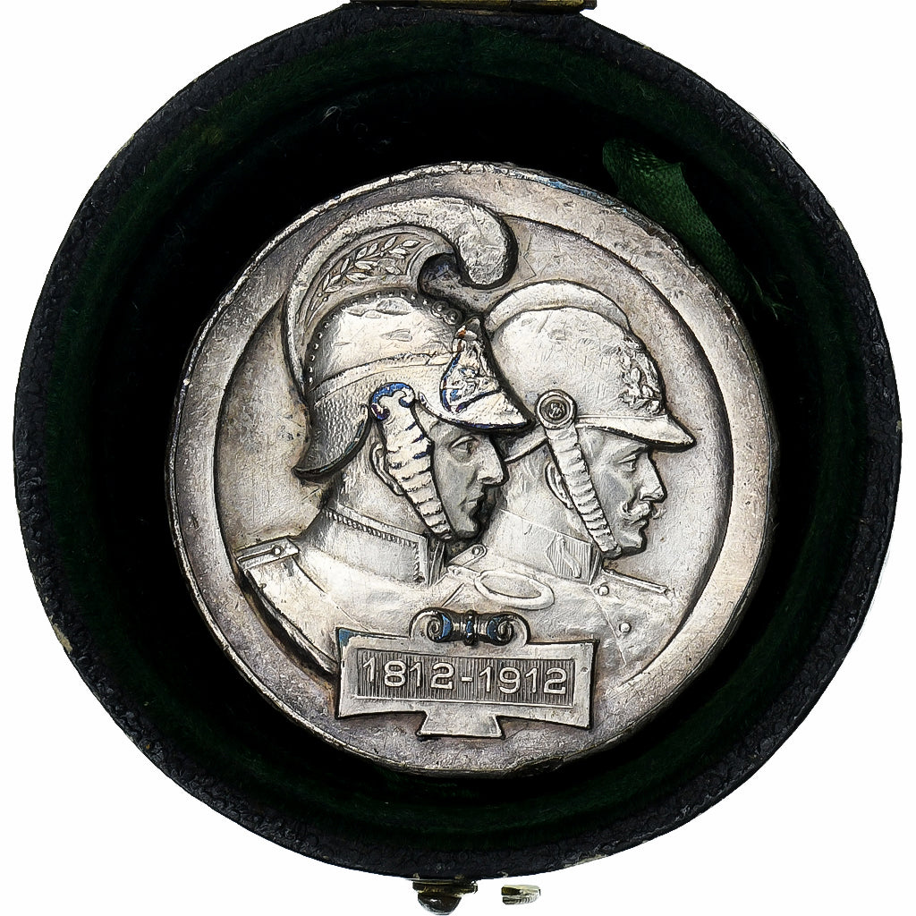 Germany, Medal, Centenaire des Sapeurs-Pompiers de Metz, 1912, Silvered bronze