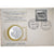 Brazil, Medal + stamp, International Society of Postmasters, 1977, Silver