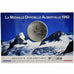 Francia, medaglia, Jeux Olympiques d'Albertville, 1992, Rame-nichel, FDC