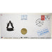 Francia, Medal + stamp, XVIème JO d'Albertville, Sapporo, 1991, Rame-nichel