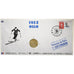 Francia, Medal + stamp, XVIème JO d'Albertville, Oslo, 1991, Rame-nichel, FDC