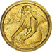 França, medalha, Baigneuse Blonde, Auguste Renoir, Vermeil, AU(55-58)