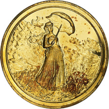 Frankreich, Medaille, Femme à l'ombrelle tournée à droite, Claude Monet