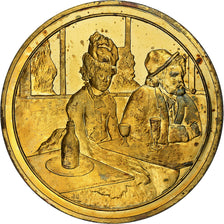 France, Médaille, L'Absinthe, Edgar Degas, Vermeil, SUP