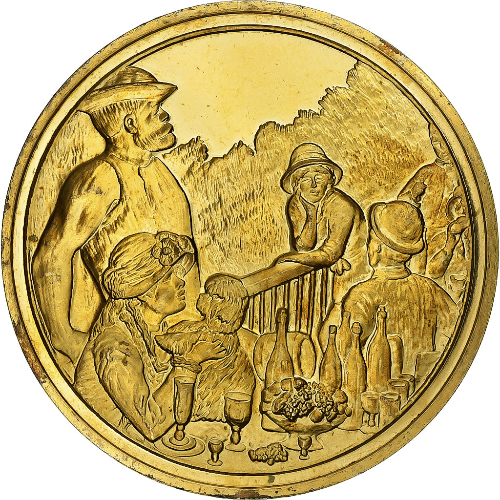 France, Médaille, Le Déjeuner des canotiers, Auguste Renoir, Vermeil, SUP