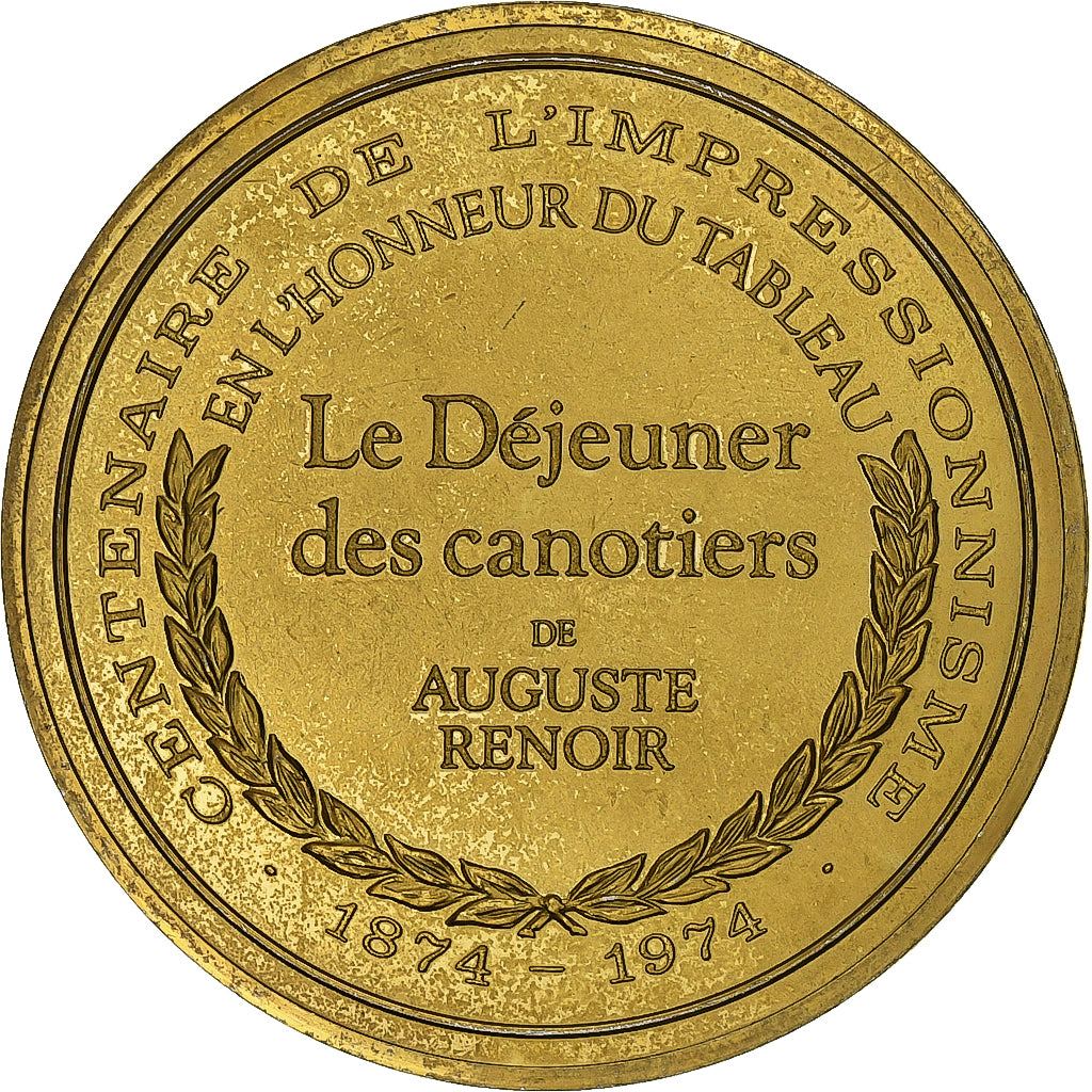 France, Médaille, Le Déjeuner des canotiers, Auguste Renoir, Vermeil, SUP