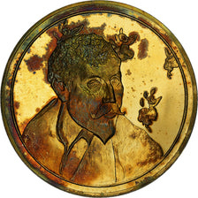 France, Medal, Autoportrait - Les Misérables, Paul Gauguin, Vermeil, AU(55-58)
