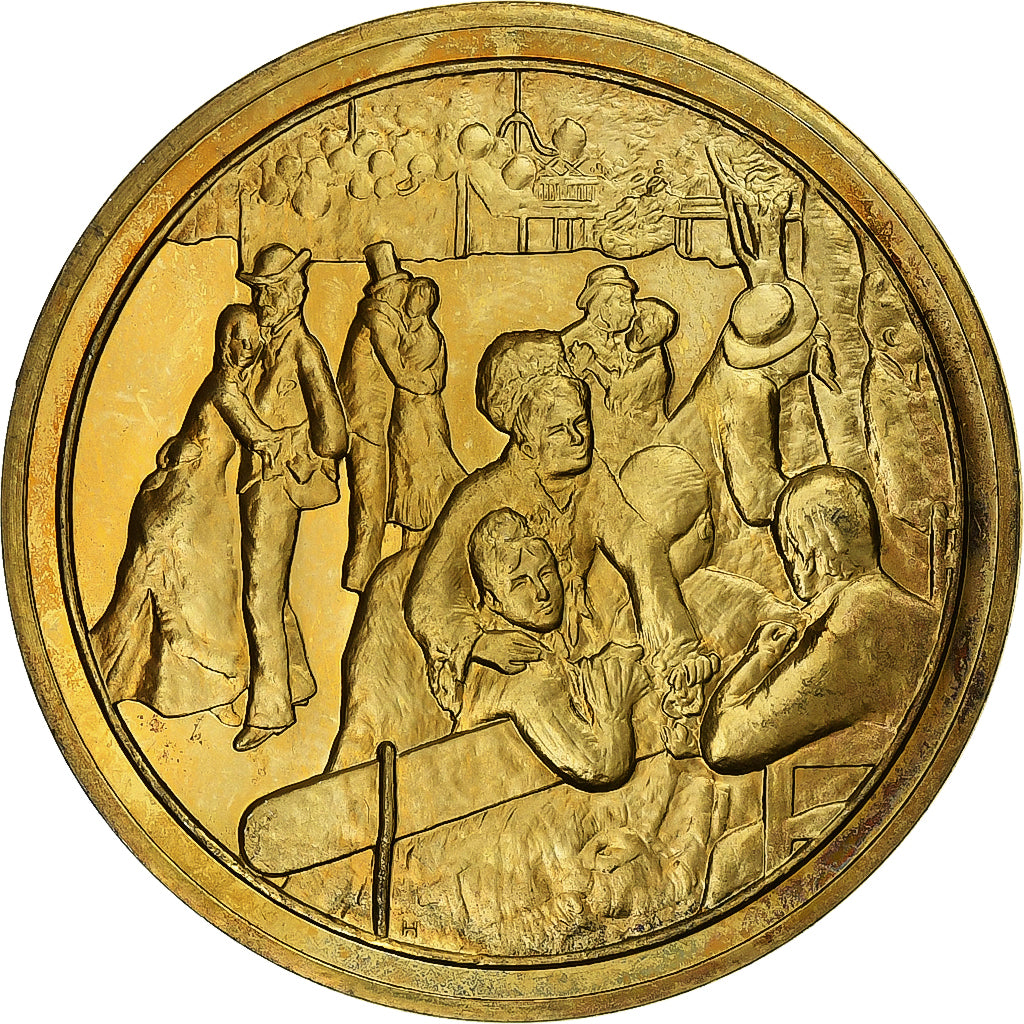 France, Médaille, Bal du Moulin de la Galette, Auguste Renoir, Vermeil, SUP