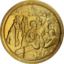 Francia, medaglia, Bal du Moulin de la Galette, Auguste Renoir, Vermeil, SPL-