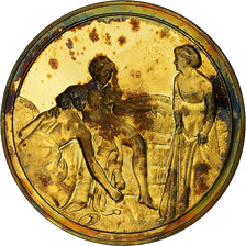France, Medal, La Toilette, Frédéric Bazille, Vermeil, AU(55-58)