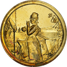 Francia, medalla, Nana, Edouard Manet, Oro vermeil, EBC