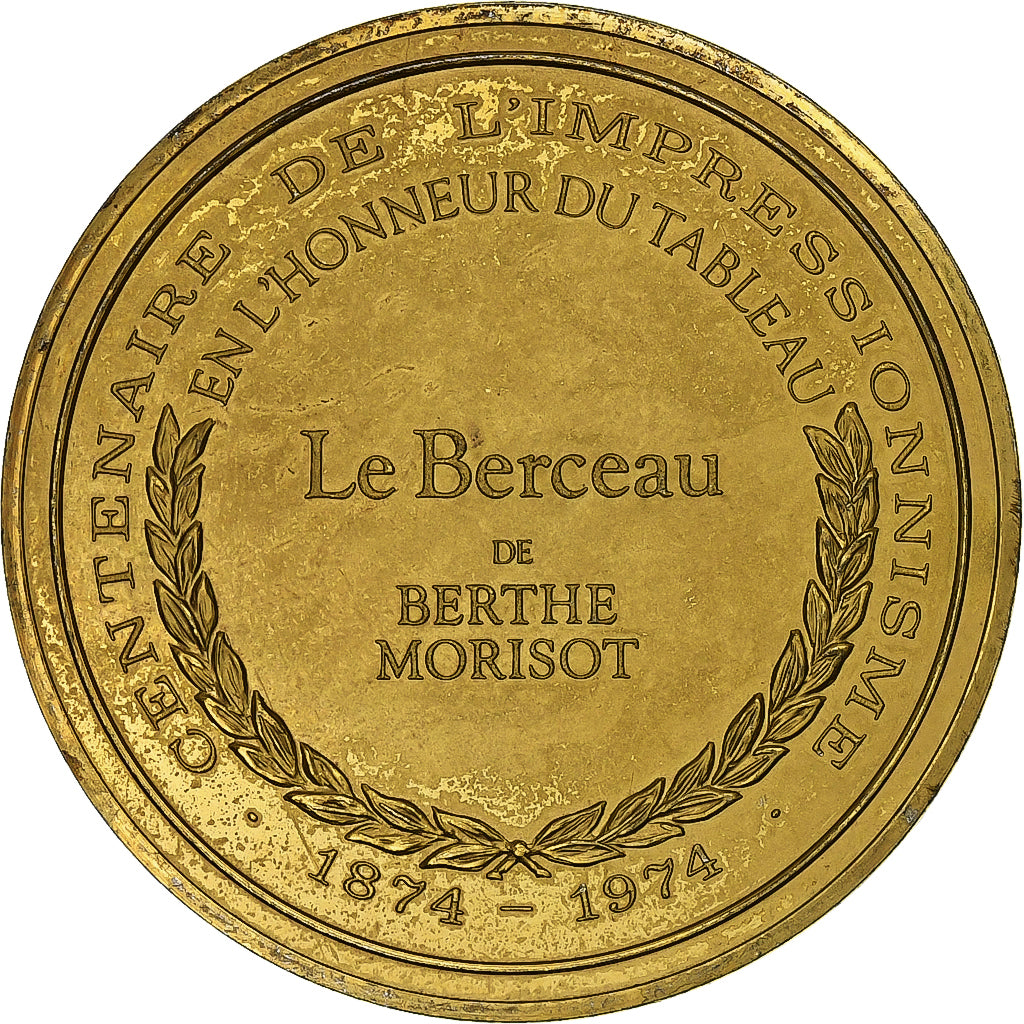 Frankreich, Medaille, Le Berceau, Berthe Morisot, Vermeil, VZ