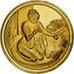 France, Medal, Woman in a Tub, Edgar Degas, Vermeil, AU(55-58)
